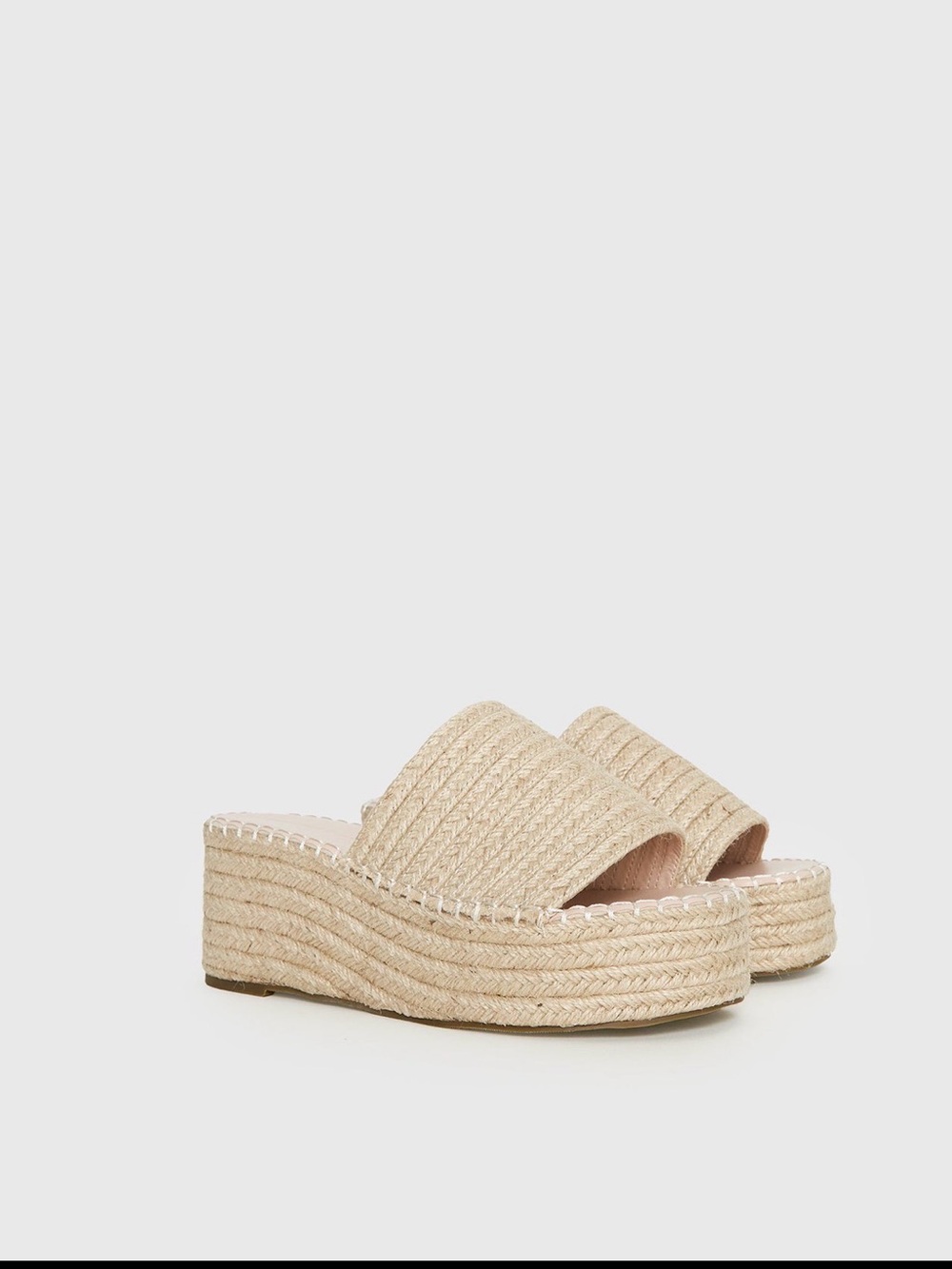 Princess Polly Barbados Platform Sandals Natural